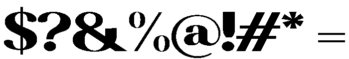 Altaries Expanded Font OTHER CHARS
