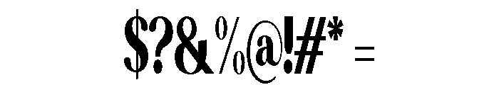 Altaries Extra Condensed Font OTHER CHARS