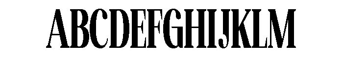 Altaries Extra Condensed Font UPPERCASE