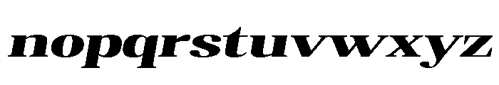 Altaries Extra Expanded Slant Font LOWERCASE
