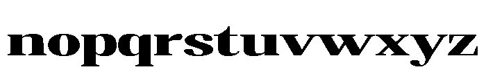 Altaries Extra Expanded Font LOWERCASE