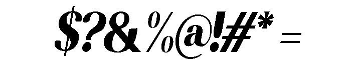 Altaries Semi Condensed Slant Font OTHER CHARS