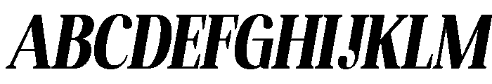 Altaries Semi Condensed Slant Font UPPERCASE