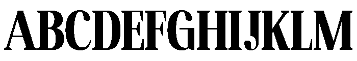 Altaries Semi Condensed Font UPPERCASE