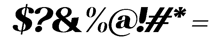 Altaries Semi Expanded Slant Font OTHER CHARS