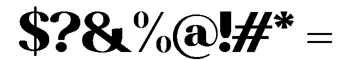 Altaries Semi Expanded Font OTHER CHARS
