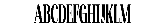Altaries Ultra Condensed Font UPPERCASE