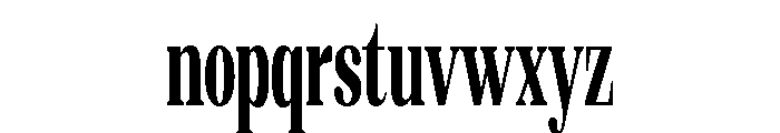 Altaries Ultra Condensed Font LOWERCASE