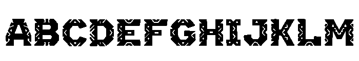 Alten Regular Font UPPERCASE