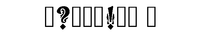 Alternate Regular Font OTHER CHARS