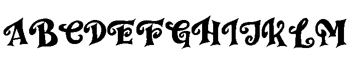 Alternight Regular Font UPPERCASE
