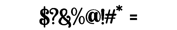 Althea Regular Font OTHER CHARS
