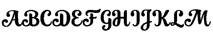 Althea Regular Font UPPERCASE
