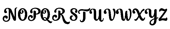 Althea Regular Font UPPERCASE