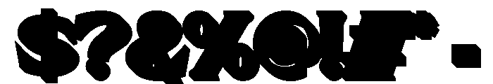 Althiera Extrude Regular Font OTHER CHARS