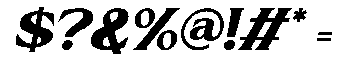 Althiera Slant Regular Font OTHER CHARS