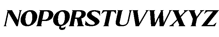 Althiera Slant Regular Font UPPERCASE