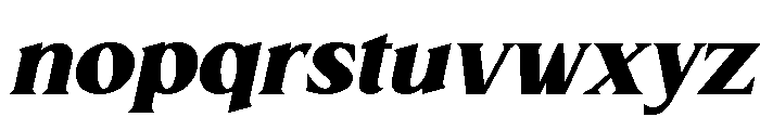 Althiera Slant Regular Font LOWERCASE