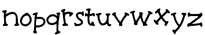 Alulla Font LOWERCASE
