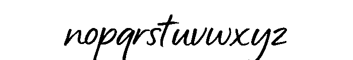 Alunatera Font LOWERCASE