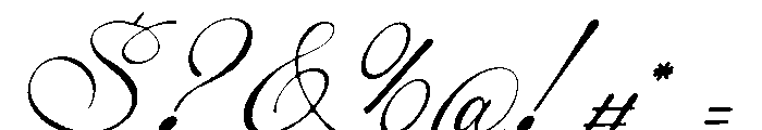 Alventary Italic Font OTHER CHARS