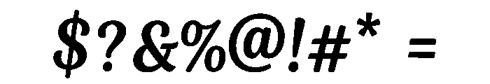 Alverina Regular Font OTHER CHARS