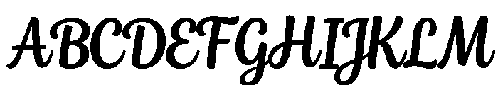 Alverina Regular Font UPPERCASE