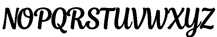 Alverina Regular Font UPPERCASE