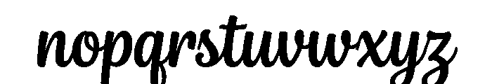 Alverina Regular Font LOWERCASE