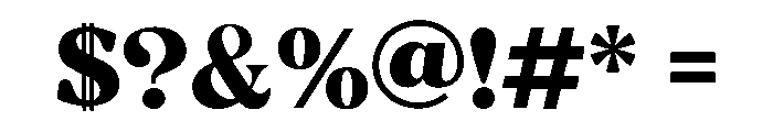 Alvune Bold Font OTHER CHARS