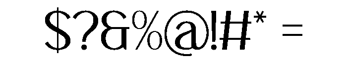 Always Beware Font OTHER CHARS
