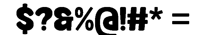 Always Chunky Regular Font OTHER CHARS