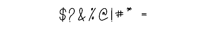 Always Perfect Font OTHER CHARS