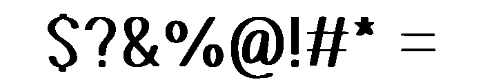 Always Positive Font OTHER CHARS