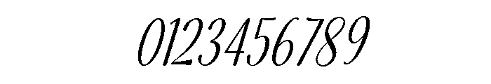 Alyora Script Condensed Slanted Font OTHER CHARS