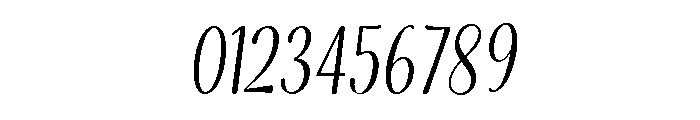 Alyora Script Condensed Font OTHER CHARS