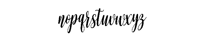 Alyora Script Condensed Font LOWERCASE