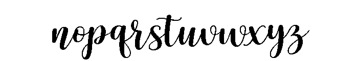Alyora Script Expanded Font LOWERCASE