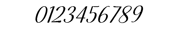 Alyora Script Slanted Font OTHER CHARS