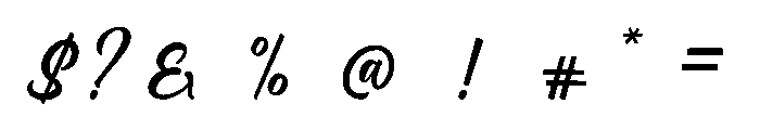 alex brush Regular Font OTHER CHARS