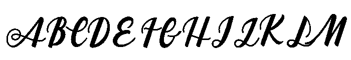 alex brush Regular Font UPPERCASE