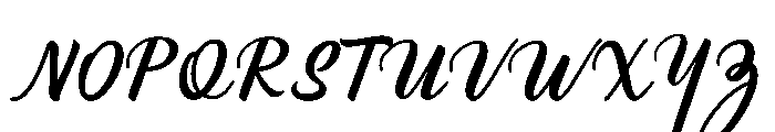 alex brush Regular Font UPPERCASE