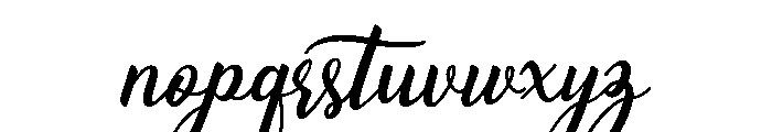alex brush Regular Font LOWERCASE