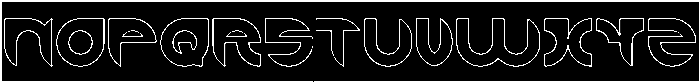 ALEXANDRA-HOLLOW-INVERSE otf (400) Font UPPERCASE