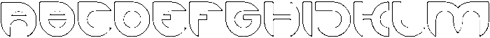 ALEXANDRA-HOLLOW otf (400) Font UPPERCASE