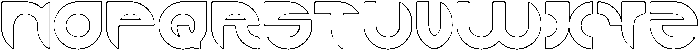 ALEXANDRA-HOLLOW otf (400) Font UPPERCASE