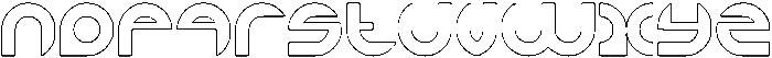 ALEXANDRA-HOLLOW otf (400) Font LOWERCASE