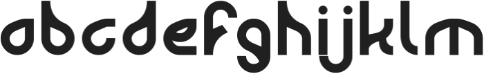 ALIEN Bold otf (700) Font LOWERCASE