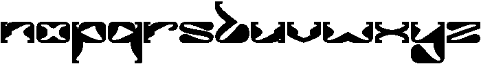 ALIEN UFO Bold otf (700) Font LOWERCASE