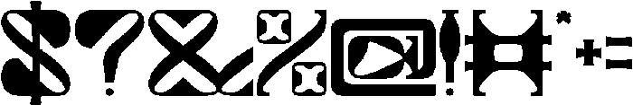 ALIEN UFO-Light otf (300) Font OTHER CHARS